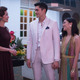 Michelle Yeoh (left), Henry Golding, and Constance Wu in Crazy Rich Asians